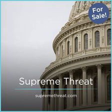 SupremeThreat.com - Creative brandable domain for sale